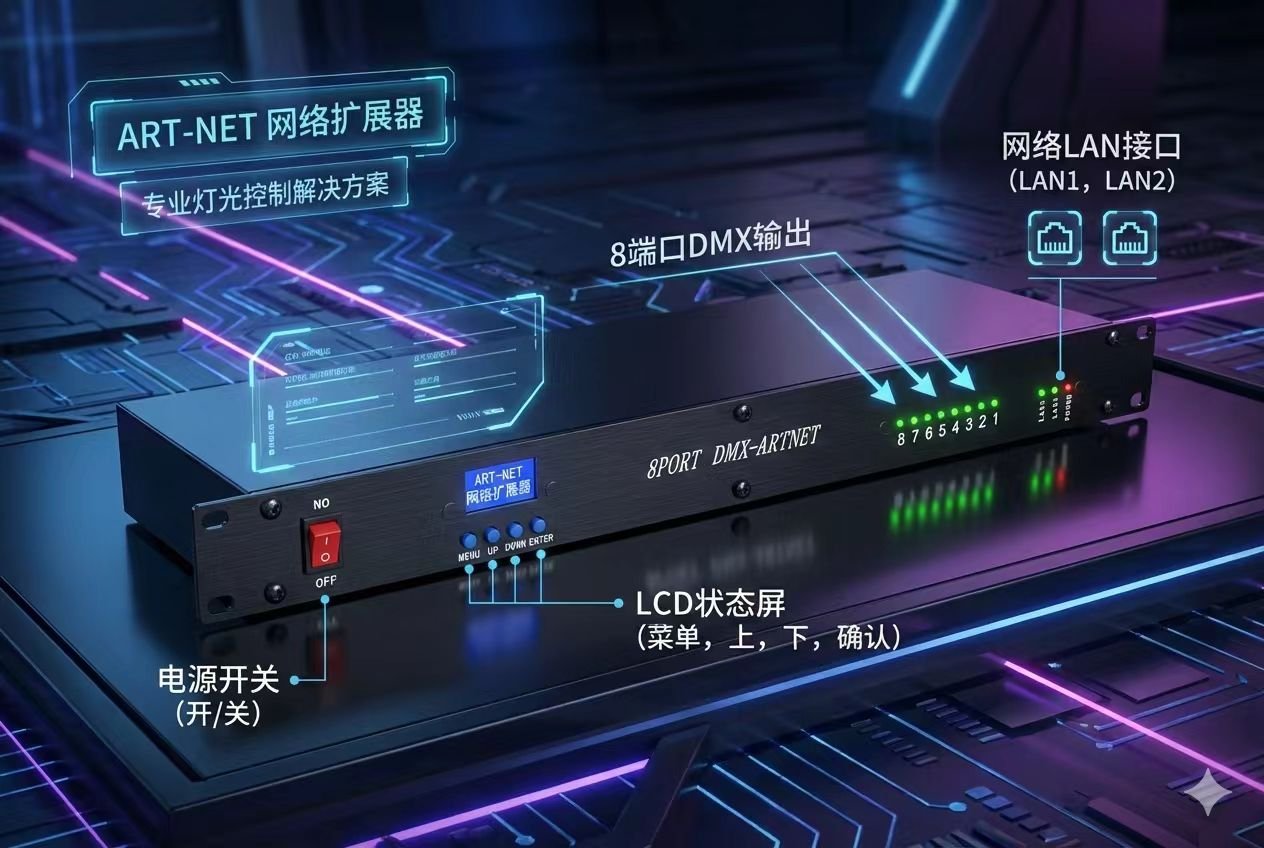 DMX512 · Shared-series enclosure DMX512 Signal Amplifier